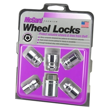 McGard 74041 Security Trailer Wheel Locks 4 1/2"-20 Locking Lug Nuts w/Tool Kit